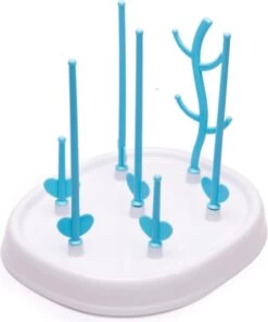 Merkloos Babyfles Droogrek - Flessen Droogrek - Afdruiprek Met Lekbak - Afwasrek - Baby Flesjes Droogrek - Flessenrek - Kraamcadeau - Baby Cadeau - Blauw -Winkel voor babyproducten 1001x1200 2