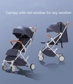 WOOSH New Buggy - Zwart - One Hand Folding - 3 Slaapstanden - Wandelwagen Tot 25 Kg - Regenhoes - Bekerhouder - Muggennet -Winkel voor babyproducten 1042x1200 6