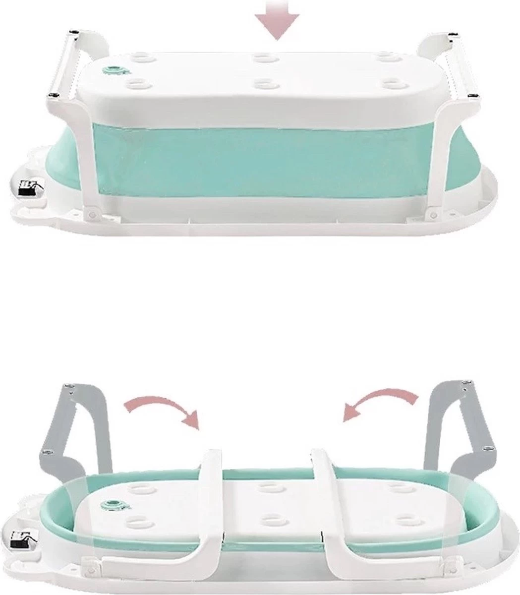 Babybadje - Laychee - Gratis kussen - 4 in 1 - Peuterbadje - Opvouwbaar - Thermometer - Lichtgewicht - Inklapbaar - Blauw Babybadje - Laychee - Gratis Kussen - 4 In 1 - Peuterbadje - Opvouwbaar - Thermometer - Lichtgewicht - Inklapbaar - Blauw -Winkel voor babyproducten 1049x1200 1