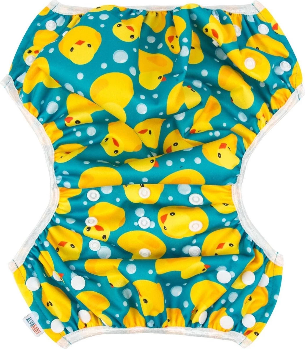 Zwemluier groot - badeend | 8 t/m 25 kg | wasbare zwemluier | Kidzstore.eu Zwemluier Groot - Badeend | 8 T/m 25 Kg | Wasbare Zwemluier | Kidzstore.eu -Winkel voor babyproducten