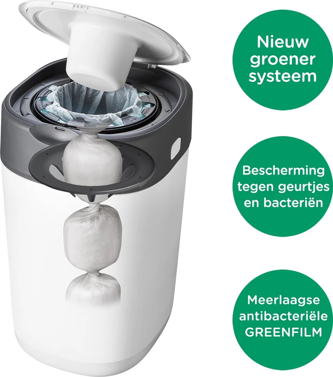 Tommee Tippee Twist & Click Milieuvriendelijke Luieremmer Navulling - duurzaam geproduceerde Greenfilm - 3 stuks Tommee Tippee Twist & Click Milieuvriendelijke Luieremmer Navulling - Duurzaam Geproduceerde Greenfilm - 3 Stuks -Winkel voor babyproducten 1060x1200 3