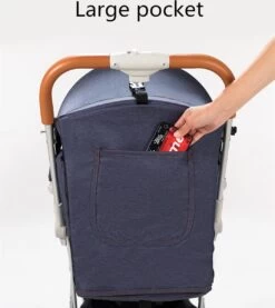 WOOSH New Buggy - Zwart - One Hand Folding - 3 Slaapstanden - Wandelwagen Tot 25 Kg - Regenhoes - Bekerhouder - Muggennet -Winkel voor babyproducten 1071x1200 3