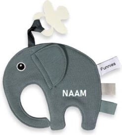 Speendoek Funnies- Olifant Ollie- Grey/blue -Winkel voor babyproducten 1086x1200 12