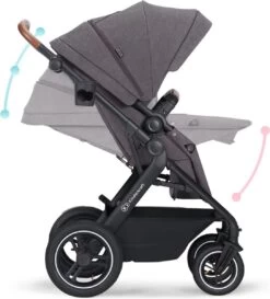 Kinderkraft B-Tour Ash Grey 3-in-1 Combi Kinderwagen Incl. Autostoel KSBTOU00DGR3000 -Winkel voor babyproducten 1087x1200