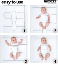 Snoozzz Slaapwikkel Regular - Baby Slaaphulp - Voorkomt Voorkeurshouding - Geschikt Voor Wieg En Ledikant - 0+ Maanden - Wit/Grijs - 180 X 50 Cm 9 Snoozzz Slaapwikkel Regular - Baby Slaaphulp - Voorkomt Voorkeurshouding - Geschikt Voor Wieg En Ledikant - 0+ Maanden - Wit/Grijs - 180 X 50 Cm -Winkel voor babyproducten 1087x1200 5