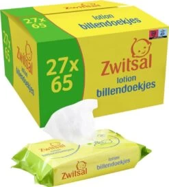 Zwitsal Lotion Billendoekjes Alcoholvrij - 1755 Doekjes - Voordeelverpakking