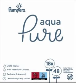 Pampers® Pampers Aqua Pure Billendoekjes - 864 Doekjes -Winkel voor babyproducten 1104x1200