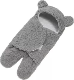BonBini´s Teddy Bear Wikkeldeken Newborn - Zachte Grijze Teddy Beer Inbakerdoek Newborn Baby - 3-6 Maanden - Grijs -Winkel voor babyproducten 1111x1200 9