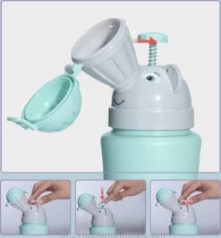 Merkloos Plas Potje - Reis Urinaal - Unisex Plaspotje - Kinder Potje Jongen - Plasfles - Kinder Zindelijkheids Training - Blauwe Olifant -Plassen - Lekvrij -Draagbare Auto, Camping, Reis Potje - Herbruikbaar - -Winkel voor babyproducten 1113x1200