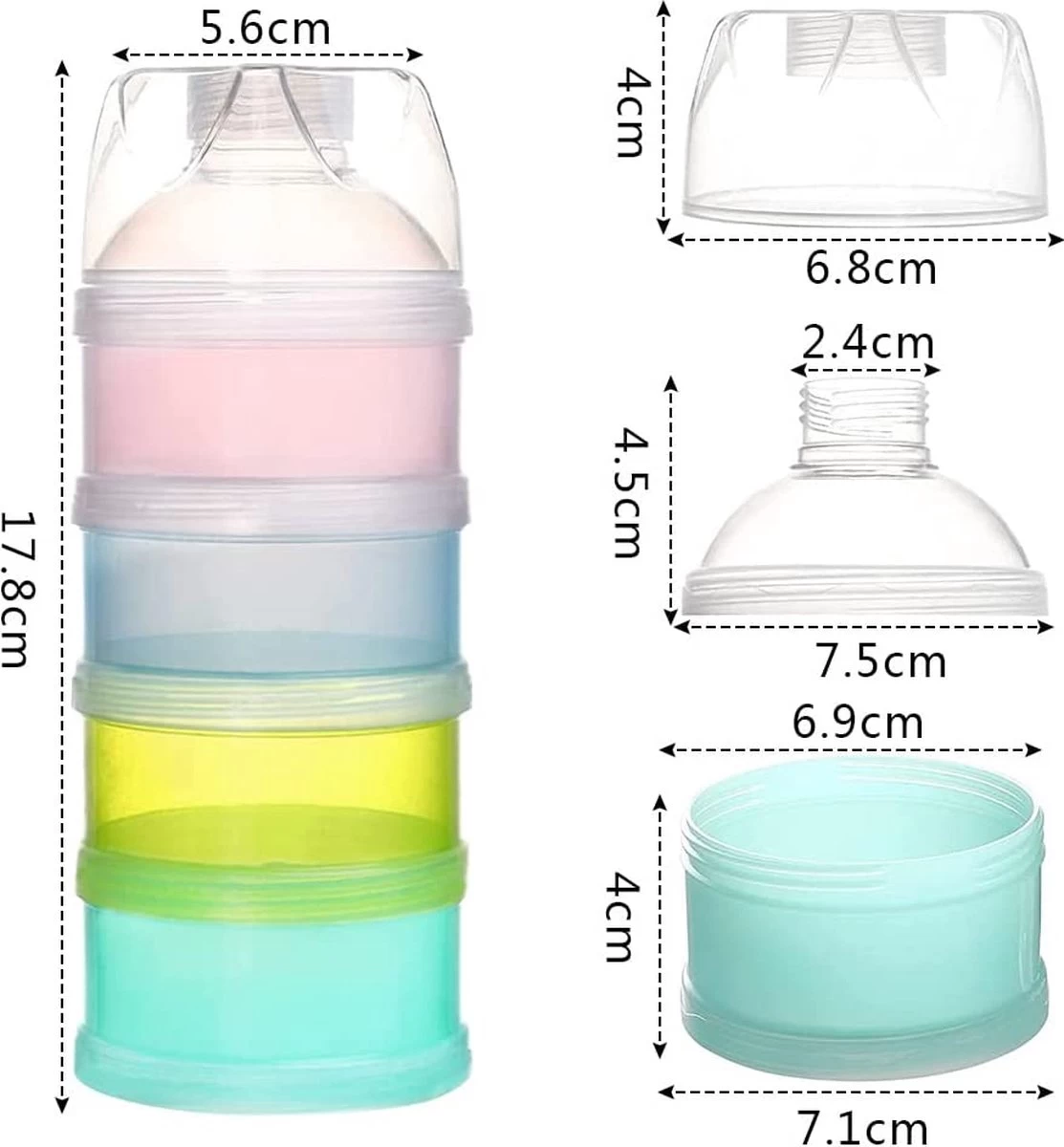 2 Delig - Multifunctioneel Melkpoeder Dispenser - Reis Melkpoeder Doseerdoosjes - Draagbare Snack Box - 4 Laags + 3 Laags Kinder - Babyvoeding Bewaarbakjes Met Schenktuit - Poeder Toren - Multi- Compartiment Snack Doosjes Merkloos 2 Delig - Multifunctioneel Melkpoeder Dispenser - Reis Melkpoeder Doseerdoosjes - Draagbare Snack Box - 4 Laags + 3 Laags Kinder - Babyvoeding Bewaarbakjes Met Schenktuit - Poeder Toren - Multi- Compartiment Snack Doosjes -Winkel voor babyproducten 1113x1200 3