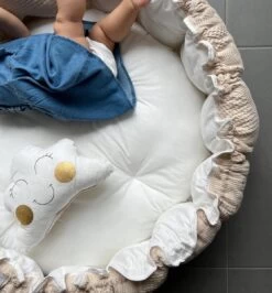 Bébélunes Waffle Beige - Babynest - Speelnest - Speelkleed - Speelmat - Beige - 140cm - Inclusief Speelkussens -Winkel voor babyproducten 1114x1200 9