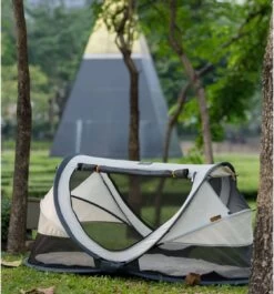 Deryan Peuter Luxe Campingbedje – Inclusief Zelfopblaasbare Matras - Cream -Winkel voor babyproducten 1118x1200 3