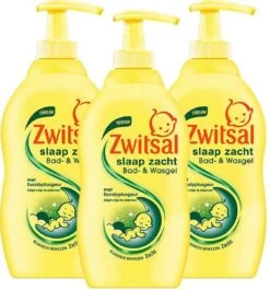 Zwitsal Baby - Slaap Zacht Bad En Wasgel Eucalyptus - 3 X 400ml - Voordeelverpakking