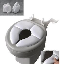 IBright Opvouwbare WC Verkleiner - Toilettrainer -Zachte Toilet Zitje - Toiletbril Verkleiner - Kinder WC Bril - Inclusief Draagtas - Wit -Winkel voor babyproducten 1126x1200