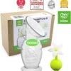 HAAKAA - Siliconen Borstkolf - 100ml + Stopper Witte Bloem - Borstvoeding - Lekschaal -Winkel voor babyproducten 1126x1200 5
