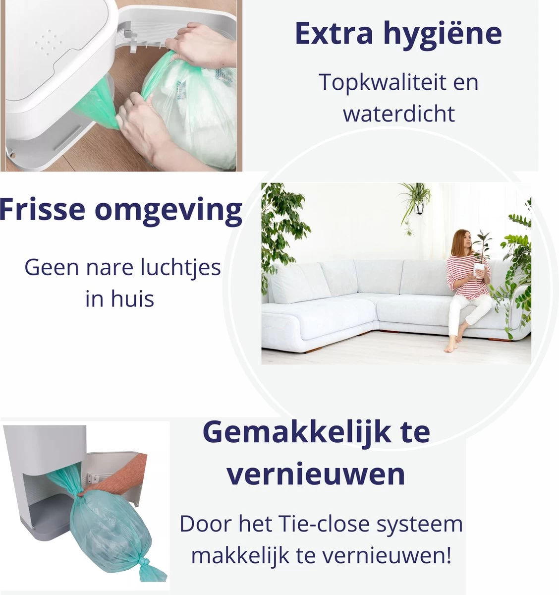 Luieremmer navulling geschikt voor Korbell - 15/16 liter - 6 stuks - Milieuvriendelijk - nelbar Luieremmer Navulling Geschikt Voor Korbell - 15/16 Liter - 6 Stuks - Milieuvriendelijk - Nelbar -Winkel voor babyproducten