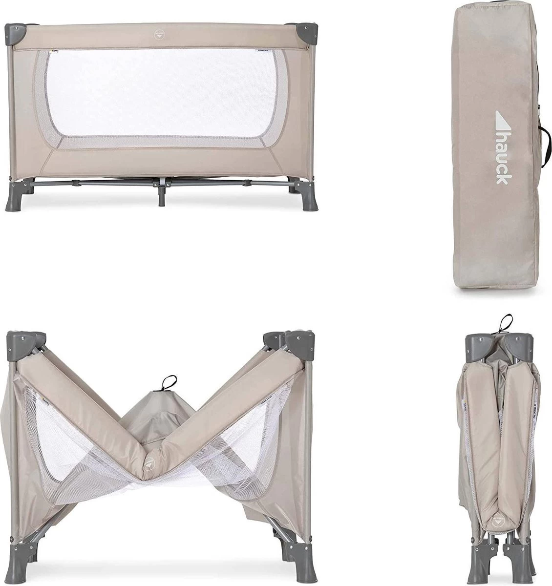 Hauck Dream N Play Campingbedje Set - Met Matras en Muggennet - Beige Hauck Dream N Play Campingbedje Set - Met Matras En Muggennet - Beige -Winkel voor babyproducten 1130x1200 10