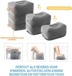 Merkloos Vliegtuigbedje - Voetkussen Opblaasbaar - Voetensteun - Voetenbankje - 3 Hoogte Standen - Reiskussen 4 Merkloos Vliegtuigbedje - Voetkussen Opblaasbaar - Voetensteun - Voetenbankje - 3 Hoogte Standen - Reiskussen -Winkel voor babyproducten 1131x1200 6