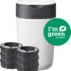 Tommee Tippee Milieuvriendelijke Twist & Click Luieremmer - Met 6 Navulcassettes - Wit