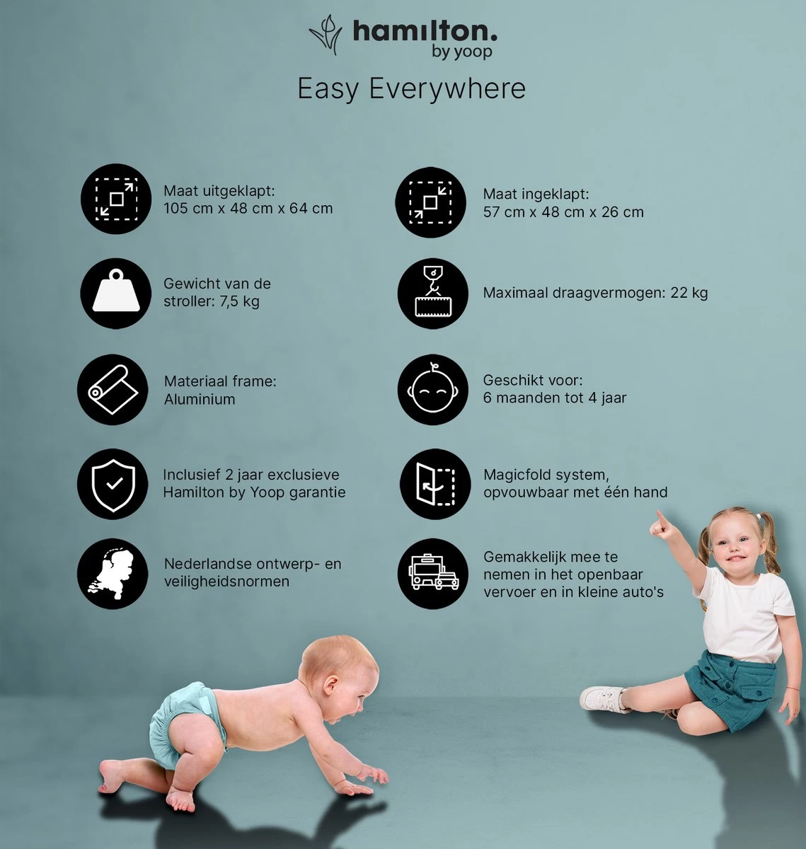 Hamilton by Yoop X1 Plus Buggy – Nieuw, Hoger, Uitgebreider 2023 Model – Premium Stroller met One Hand Folding Technologie – Zwart – Lichte, Verstelbare en Wendbare Kinderwagen met vele Gemakken Hamilton By Yoop X1 Plus Buggy – Nieuw, Hoger, Uitgebreider 2023 Model – Premium Stroller Met One Hand Folding Technologie – Zwart – Lichte, Verstelbare En Wendbare Kinderwagen Met Vele Gemakken -Winkel voor babyproducten 1139x1200 10