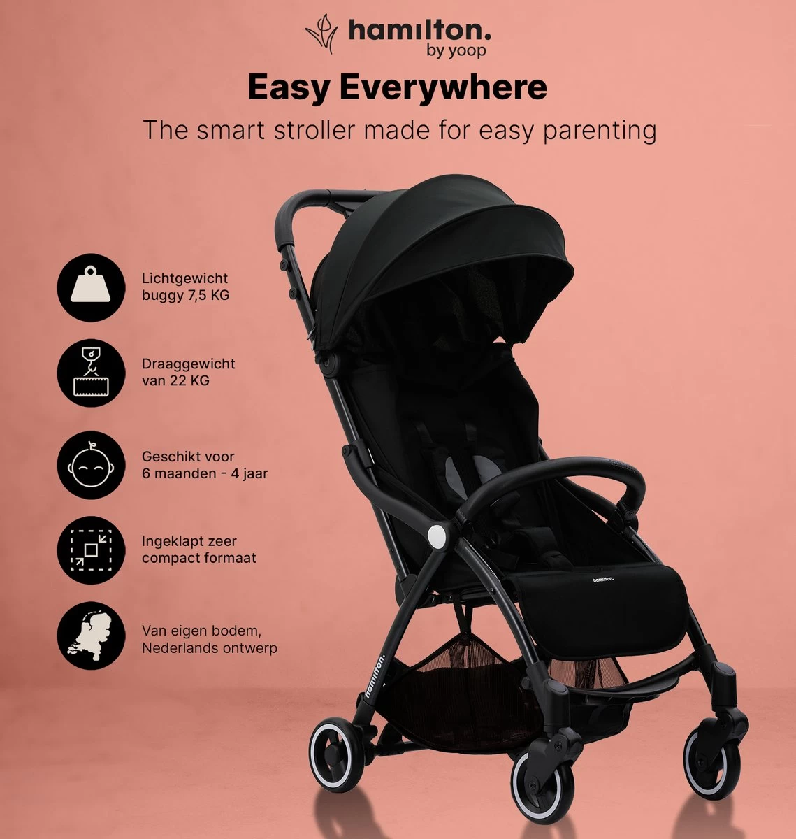 Hamilton by Yoop S1 Plus Buggy met monteerbare Zeno Plus draagwieg - Nieuw en Hoger 2023 model - Premium Budget Stroller met One Hand Folding Technologie – Zwart - Licht, Verstelbaar, Wendbaar en geschikt van 0 maanden tot 4 jaar – Inclusief adapter Hamilton By Yoop S1 Plus Buggy Met Monteerbare Zeno Plus Draagwieg - Nieuw En Hoger 2023 Model - Premium Budget Stroller Met One Hand Folding Technologie – Zwart - Licht, Verstelbaar, Wendbaar En Geschikt Van 0 Maanden Tot 4 Jaar – Inclusief Adapter -Winkel voor babyproducten 1139x1200 9