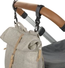 LÄSSIG Luiertas Rolltop Backpack Rugzak Incl Verschoningsmatje Choco Mélange Limited Edition -Winkel voor babyproducten 1145x1200 6