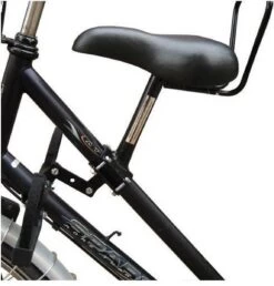 Zadel Op Stang Model 1 Kinderzitje Voor Damesfiets Met 2 Dunne Stangen - Nooit Meer Zwaar Sturen