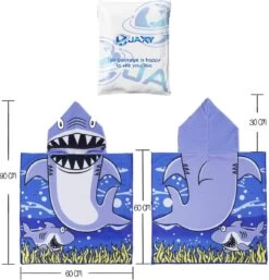 JAXY Badcape Baby - Badcape - Baby Badjas - Omslagdoek - Omslagdoek - Baby Handdoek Met Capuchon - Strandhanddoek - Badponcho - Poncho Handdoek - Microfiber - 60x90cm - Haai -Winkel voor babyproducten 1155x1200 1