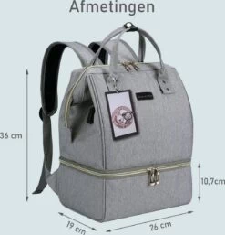 Rose & Ollie Kolftas Rugtas Grijs - Koeltas Moedermelk 8 Rose & Ollie Kolftas Rugtas Grijs - Koeltas Moedermelk -Winkel voor babyproducten 1155x1200 5