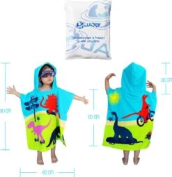 JAXY Badcape Baby - Badcape - Baby Badjas - Omslagdoek - Omslagdoek - Baby Handdoek Met Capuchon - Strandhanddoek - Badponcho - Poncho Handdoek - Microfiber - 60x90cm - Dino 5 JAXY Badcape Baby - Badcape - Baby Badjas - Omslagdoek - Omslagdoek - Baby Handdoek Met Capuchon - Strandhanddoek - Badponcho - Poncho Handdoek - Microfiber - 60x90cm - Dino -Winkel voor babyproducten 1161x1200 2