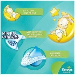 Pampers® Pampers Baby Dry Luiers - Maat 3 - 6 Tot 10kg -136 Stuks -Winkel voor babyproducten 1163x1200