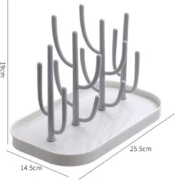 Merkloos Baby Flessen Droogrek - Afdruiprek Met Lekbak - Afwasrek - Baby Flesjes Droogrek - Flessenrek - Kraamcadeau - Baby Cadeau - Roze -Winkel voor babyproducten 1165x1200 7