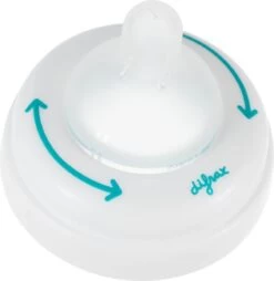 Difrax 1-2-3 Wide Flessenring Met Flessenspeen Voor Brede Babyflessen