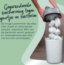 Tommee Tippee Milieuvriendelijke Twist & Click Luieremmer - Met 6 Navulcassettes - Wit -Winkel voor babyproducten 1172x1200 4