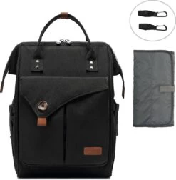 Luiertas (rugzak) Zwart