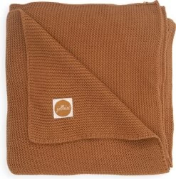 Jollein Baby Deken Ledikant 100x150cm Basic Knit - Caramel
