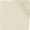 Jollein Baby Hoeslaken Ledikant Jersey 60x120cm - Ivory