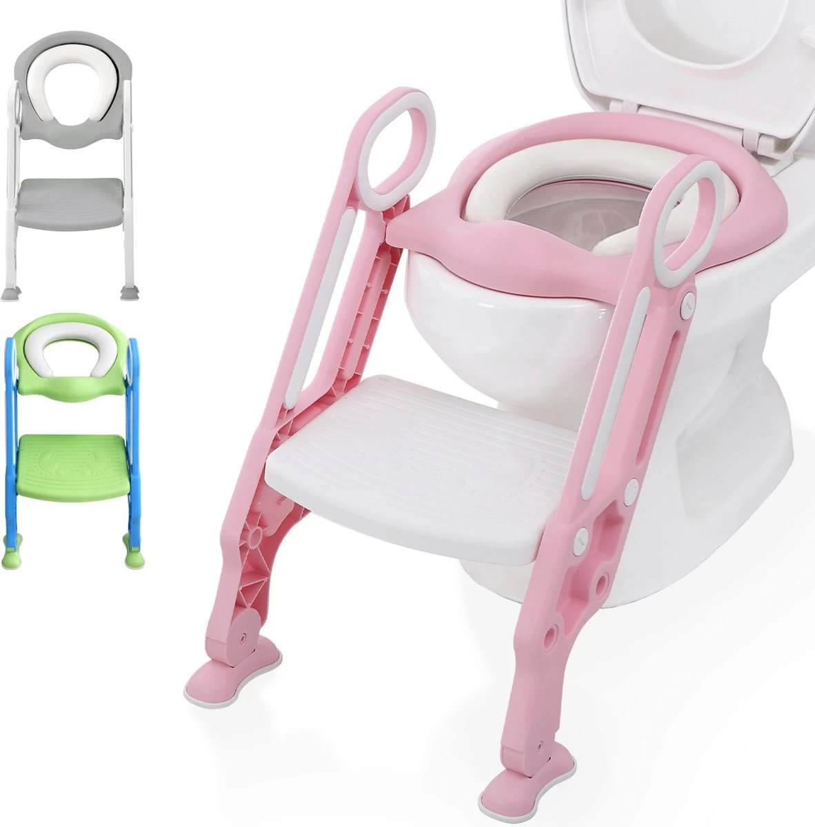 LifeGoods WC Verkleiner met Trapje - Trainer met Opstapje - 2 tot 7 Jaar - Roze/Wit LifeGoods WC Verkleiner Met Trapje - Trainer Met Opstapje - 2 Tot 7 Jaar - Roze/Wit -Winkel voor babyproducten 1182x1200 3