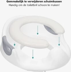 Universele Toiletbril Met Handvaten Voor Kinderen | Kinder Toiletzitje Toiletstoel | WC-bril Verkleiner Voor Peuters En Kleuters | Blauw LB-A23 -Winkel voor babyproducten 1184x1200 3