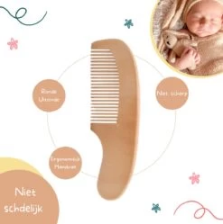 Baby Borstel - Baby Haarborstel - Baby Verzorging Set - Baby Borstel En Kam - Houten Baby Kam - Haarborstel Set - Babyshower Gift- Baby Verzorgingsproducten - Baby Kam - Kraamcadeau -Winkel voor babyproducten 1188x1200 1