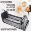 Merkloos LaGloss® Luiertas Rugtas Reiswieg Opvouwbaar GRIJS - Multifunctionele 2-in-1 Babytas - Travel Camping Reisbed Rugzak - Baby Bed Wieg Tas - Grijs -Winkel voor babyproducten 1189x1200 11
