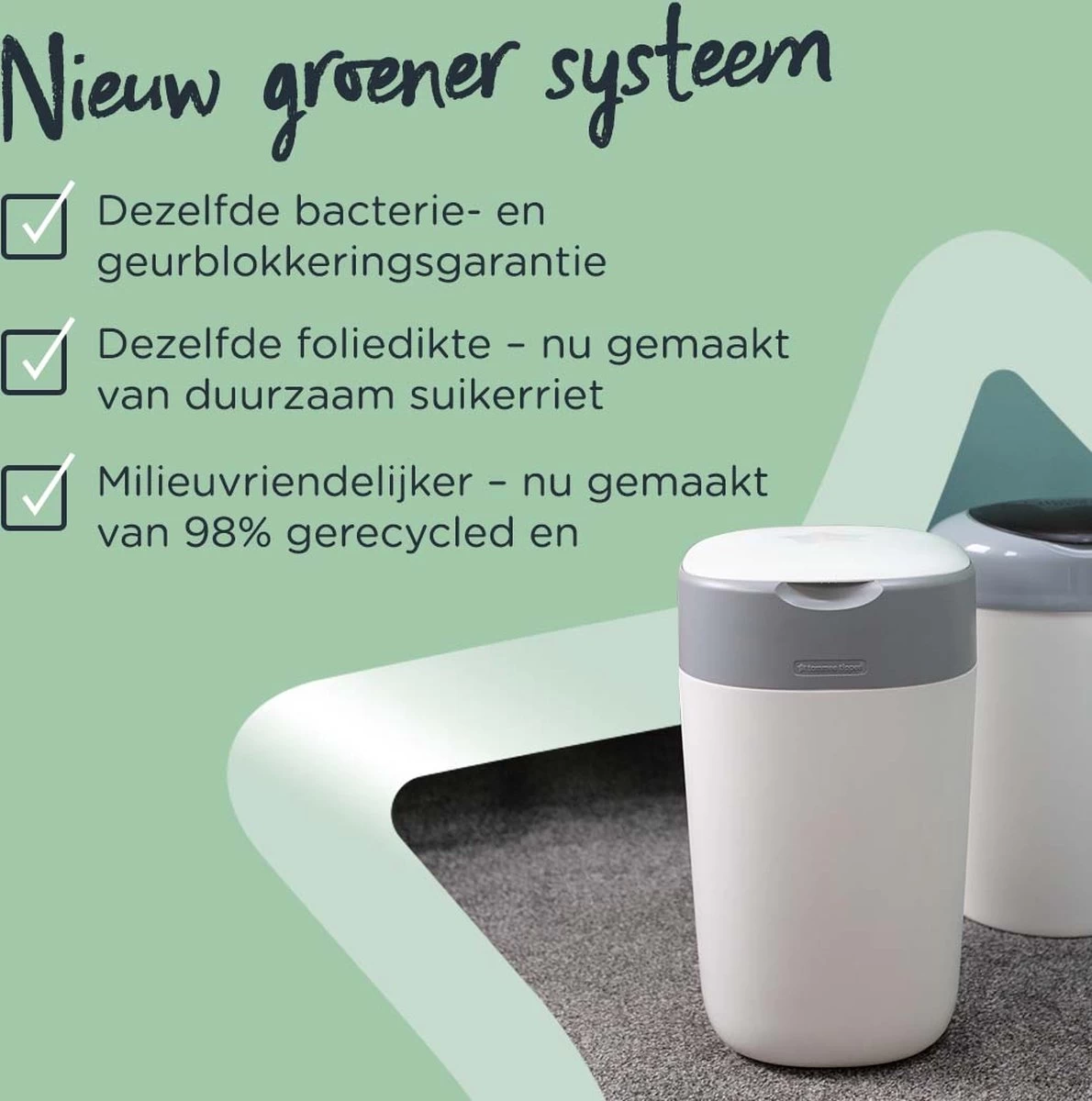 Tommee Tippee Twist & Click Milieuvriendelijke Luieremmer Navulling - duurzaam geproduceerde Greenfilm - 3 stuks Tommee Tippee Twist & Click Milieuvriendelijke Luieremmer Navulling - Duurzaam Geproduceerde Greenfilm - 3 Stuks -Winkel voor babyproducten 1190x1200 5