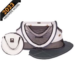 Deryan Peuter Luxe Campingbedje – Inclusief Zelfopblaasbare Matras - Cream