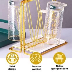 Flessenrek - Droogrek Babyfles - Flessen Rek Baby - Flessendroogrek Met Opvangbak - Afdruiprek - Afwasrek - Flessenrekje - Lekbak - Égouttoir - Goude Droogrek - Vetalo -Winkel voor babyproducten 1196x1200 26