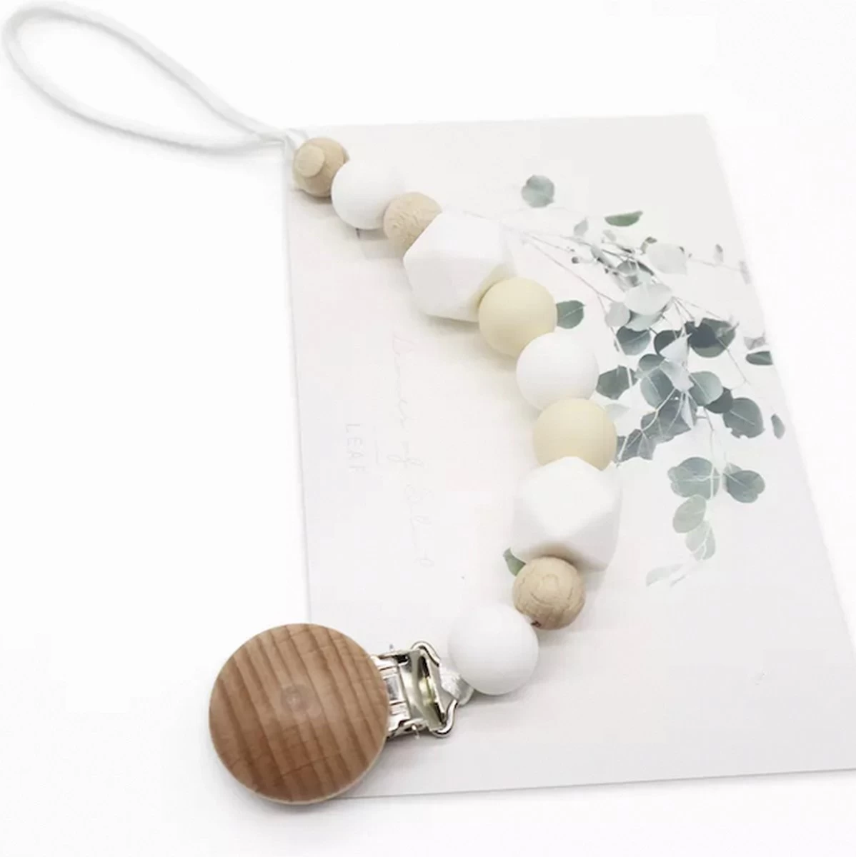 Speenkoord - Baby - Siliconen & hout kralen - BPA vrij - Jongen - Meisje - Creme/Wit Speenkoord - Baby - Siliconen & Hout Kralen - BPA Vrij - Jongen - Meisje - Creme/Wit -Winkel voor babyproducten 1198x1200 51