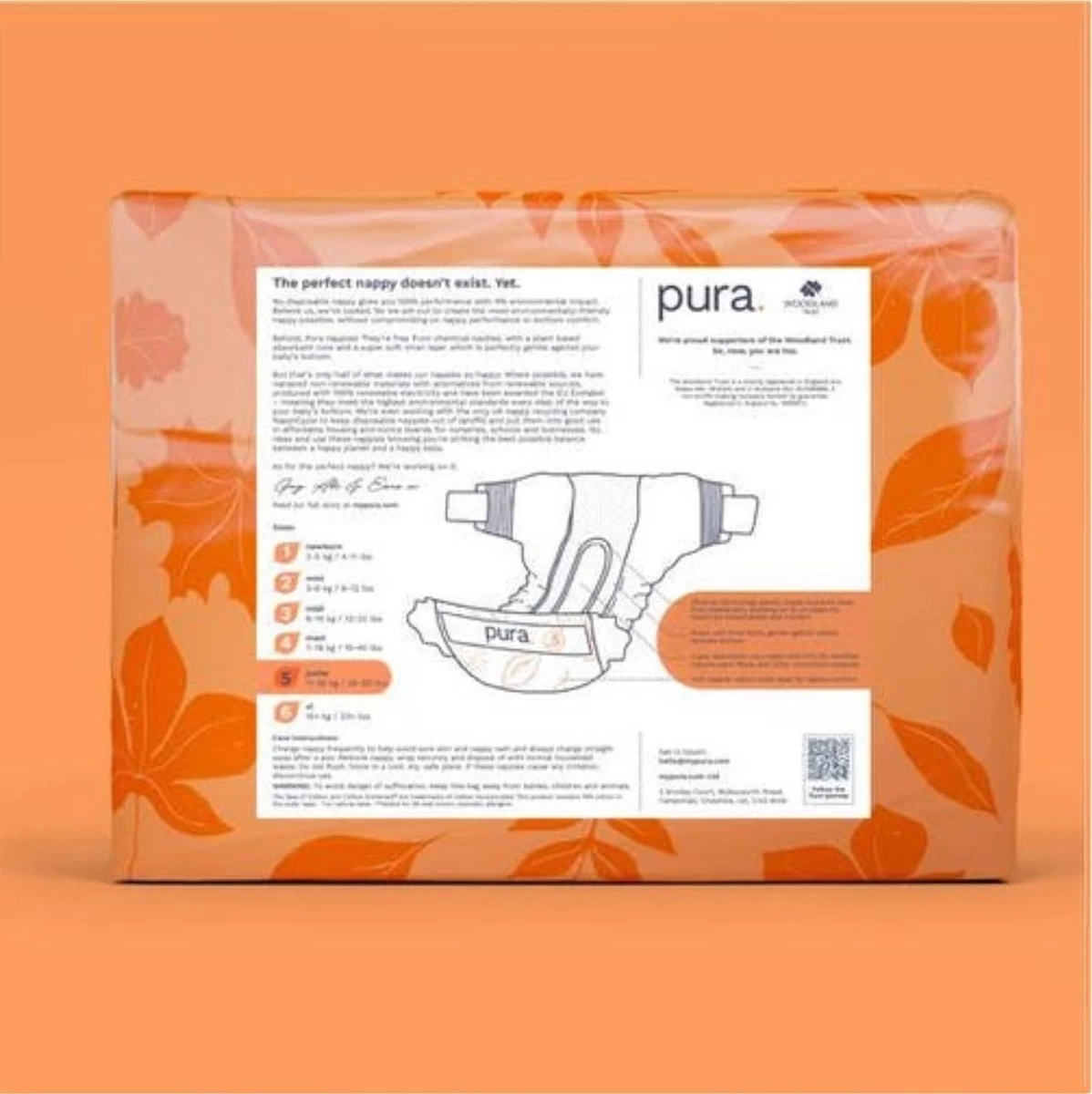 Pura Eco-Friendly luiers Maat 5 (11-25kg), 125 luiers Pura Eco-Friendly Luiers Maat 5 (11-25kg), 125 Luiers -Winkel voor babyproducten 1198x1200 6