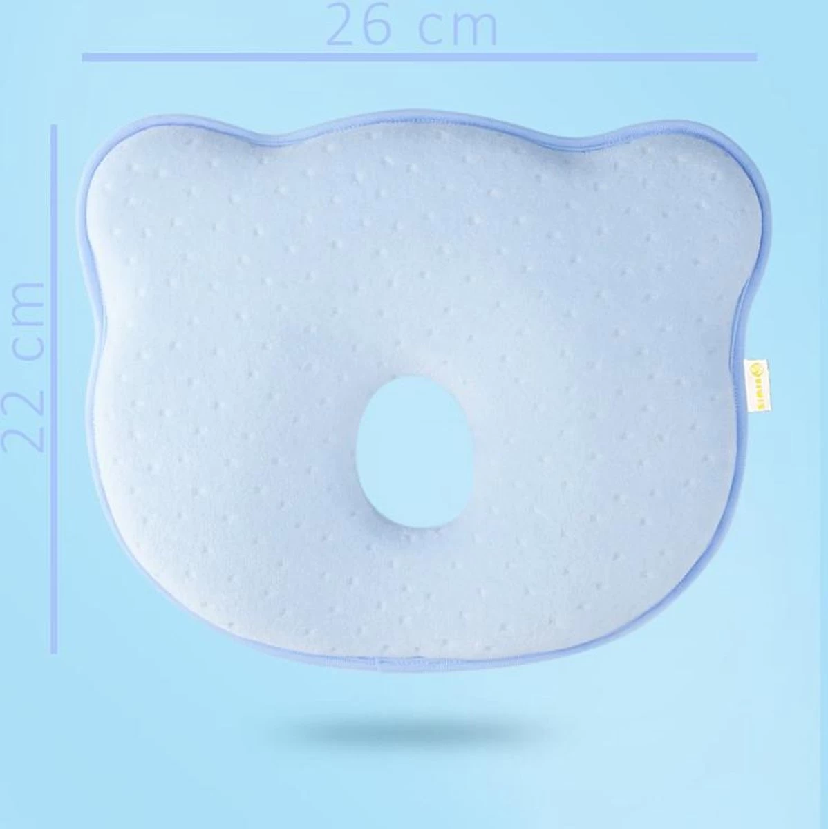 SIMIA™ Ergonomisch Babykussen met Afneembare Hoes - Tegen plat achterhoofd - Hoofdkussen - Traagschuim kussen - Memory foam - Baby Steunkussen - Kraamcadeau - Blauw SIMIA™ Ergonomisch Babykussen Met Afneembare Hoes - Tegen Plat Achterhoofd - Hoofdkussen - Traagschuim Kussen - Memory Foam - Baby Steunkussen - Kraamcadeau - Blauw -Winkel voor babyproducten 1198x1200 66