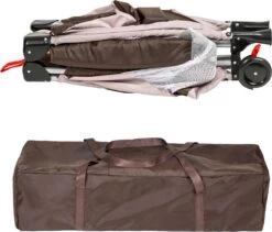 Tectake - Reisbedje Babybed Campingbed Dodo - 132x75x104cm Incl. Aankleedkussen En Draagtas - Bruin - 402203 6 Tectake - Reisbedje Babybed Campingbed Dodo - 132x75x104cm Incl. Aankleedkussen En Draagtas - Bruin - 402203 -Winkel voor babyproducten 1200x1023 2