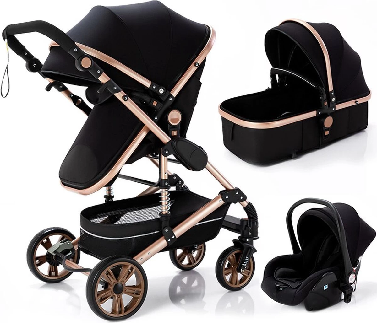 Luxe Kinderwagen 3 in 1 - Wandelwagen - Kinderwagen 3-in-1 incl autostoel - Kinderwagen maxi cosi – Buggy 3 in 1 - Newborn - Zwart/goud Luxe Kinderwagen 3 In 1 - Wandelwagen - Kinderwagen 3-in-1 Incl Autostoel - Kinderwagen Maxi Cosi – Buggy 3 In 1 - Newborn - Zwart/goud -Winkel voor babyproducten 1200x1029 8