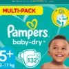 Pampers® Pampers Baby-Dry Luiers - Maat 5+ (12-17 Kg) - 132 Stuks - Multi-Pack -Winkel voor babyproducten 1200x1042